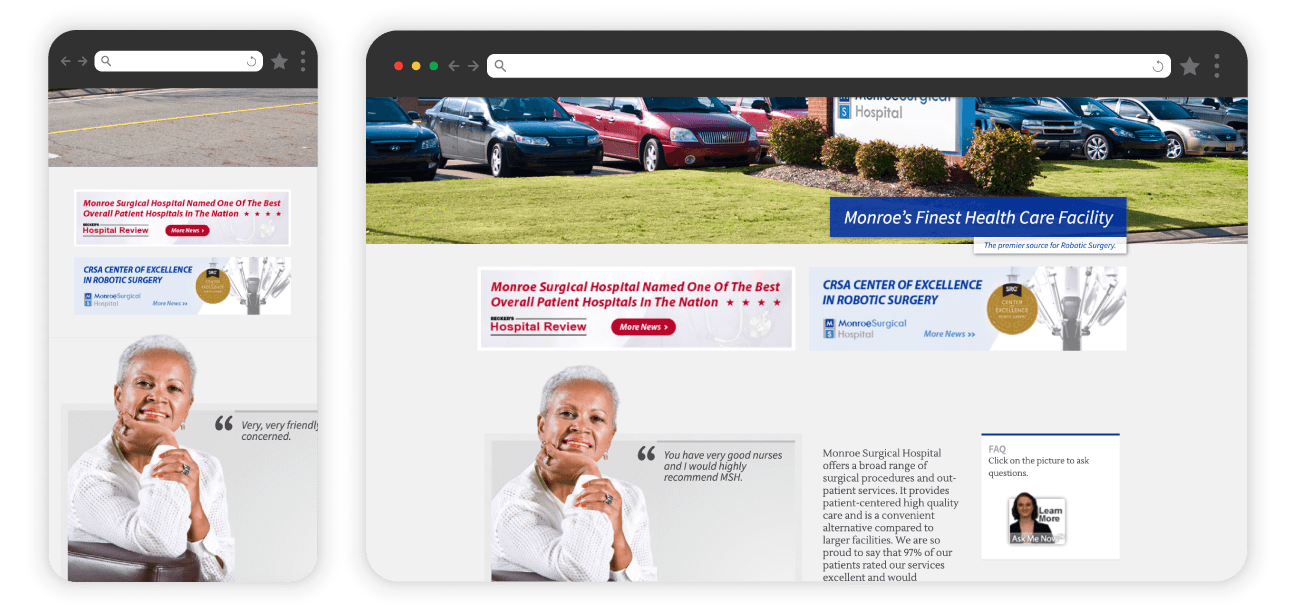 Original static news section