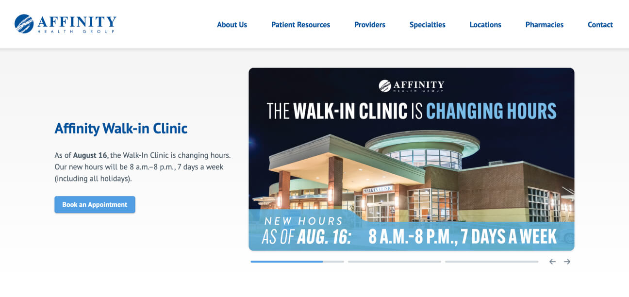 New interactive hero slider
